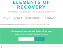 Tablet Screenshot of elementsofrecovery.com